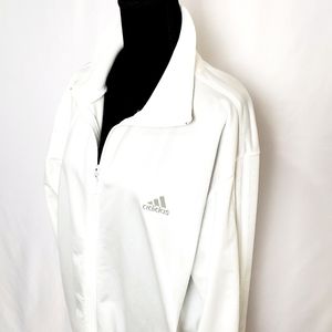 Adidas White Men's Zip Up Jacket